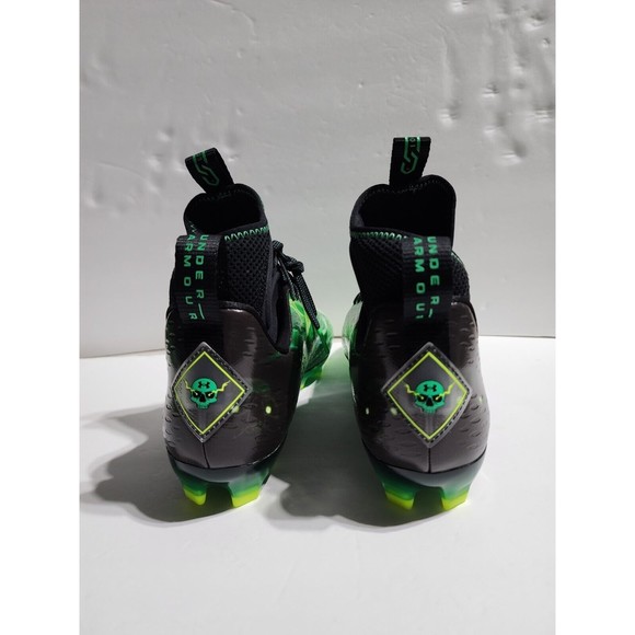 Mens UA Under Armour Spotlight Lux MC LE Football Cleats Slime 3025376 001 Sz 10 - Picture 9 of 11